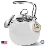 Chantal Classic Teakettle, 1.8 Qt, Enamel Steel, 2-TONE Harmonica Whistle, Ra New. Price: $279.92.