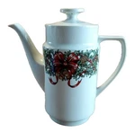 The Cellar 8 Cups Holiday Wreath Christmas 1995 Coffee/ Tea Pot With Macy's Used. Price: $30.00.