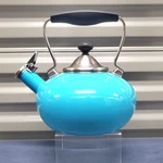 Chantal Vintage Whistling Tea Kettle Aqua Turquoise Enamel On Steel Germany 1.7 Used. Price: $29.95.