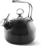 Chantal Classic 1.8 Quart Black Stovetop Kettle With Harmonica Whistle New. Price: $196.99.