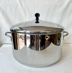 Vtg Farberware Aluminum Clad Stainless Steel 12QT Stock Pot 12.25 Diameter Used. Price: $45.00.
