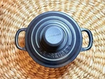 Le Creuset Licorice Matt Black Enamel Cast Iron Cocotte 14CM .9L 1QT - Nib Rare! New. Price: $229.00.