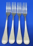 4 S8Y2 Leaves By Sori Yanagi Martian Silverplated 18-8 Stainless Salad Forks Used. Price: $63.16.