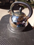 Luxgrace 2.8QT Stainless Steel Whistling Tea Kettle For Stove Top Quick Heat Used. Price: $26.00.