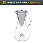 Blue BB1011 Pour Over Coffee Brewer With Carafe & Permanent Filter New. Price: $27.99.
