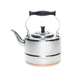 Bonjour Tea Kettle 8-CUP Stovetop Vintage Silver Stainless Steel Gooseneck Spout New. Price: $80.49.