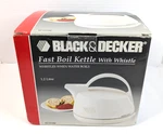 Vintage Black And Decker Fast Boil Dome Kettle With Whistle KE1010W 1.2L Open. Price: $23.95.
