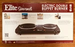 Elite Gourmet EDB-302BF Electric Double Buffet Burner Cast Iron Hot Plate 1500W New. Price: $36.92.