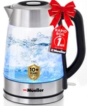Mueller Rapid Boil Electric Kettle 1.8L Borosilicate Glass & Stainless Steel Open. Price: $22.49.