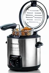 Ovente FDM1091BR Mini Deep Fryer With Removable Basket, Stainless Steel, New. Price: $67.17.