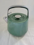 Caraway Whistling Tea Kettle Stainless Steel And Sage Green 2 Quart Used. Price: $55.00.