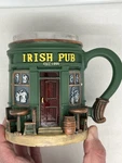 Vintage Irish Resin Stainless Steel Coffee Mug 3D Bar Design Beer Home Decor New. Price: $16.00.