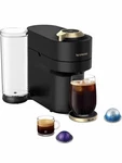 Nespresso Festive Vertuo Pop+ Coffee And Maker By Breville, Matte Black Open. Price: $82.50.