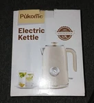 Pukomc Electric Kettle 1.7L Glass Water Boiler With Keep Warm Feature Open. Price: $17.49.