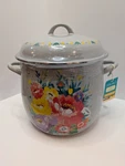 The Pioneer Woman Sweet Romance 12QT Enamel Steel Stock Pot With Lid Gray New. Price: $65.99.