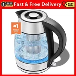 Chefman Fast Boiling 1.8L Electric Glass Kettle, Removable Tea Infuser, Led Ligh New. Price: $96.99.