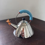 Alessi 9093 Kettle, 9'' H X 8.5'' W D, Blue - Used. Price: $145.00.