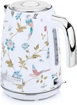 Laura Ashley Stainless Steel Electric Kettle 1.7 Liter - 1500W Rapid Boil New. Price: $100.99.