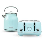 Haden Heritage 4 Slice Wide Slot Toaster & Electric Kettle, Turquoise Chrome New. Price: $182.99.
