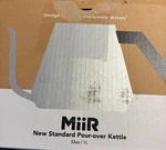 Miir New Standard Pour-over Kettle 33OZ/1L Stainless Steel Open Box. Price: $43.95.