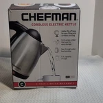 Chefman RJ11-17 Cordless Electric Kettle Stainless Steel 1.7L Bpa-free New. Price: $15.00.