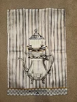 Mackenzie-childs Tea Pot Sterling Check Dish Towel "new". Price: $40.99.