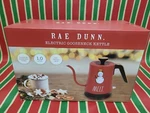 Rae Dunn Stainless Steel Melt Snowman Gooseneck Electric Tea Kettle Nib New. Price: $35.00.