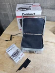 Cuisinart Electric Griddler Food Press Five GR-5B 5-IN-1 Lcd Display Used. Price: $71.24.