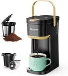 Tastyle Mini Coffee Maker Single Serve K-cup Pod & Grounds Portable Handle Nib New. Price: $34.00.