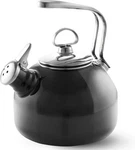 Chantal Classic 1.8 Quart Black Stovetop Kettle With Harmonica Whistle New. Price: $69.99.