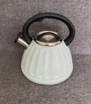 Dolly Parton Mint Green Speckled Whistling Tea Kettle 3.3 Qt. Modern Farmhouse Used. Price: $27.50.