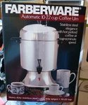 Farberware FSU-122 Automatic Stainless Steel 10-22 Cup Coffee Urn New Open Box. Price: $64.99.