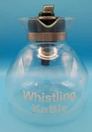 Whistling Kettle 12 Cup Glass Teapot Made Germany By Medelco/schott Duran Used. Price: $14.99.