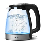 Tumidy Glass Electric KETTLE,1.7L Hot Water Boiler 1500W 1.8 Quarts, New. Price: $41.94.