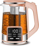 Electric Glass Kettle 1.7L Programmable Tea & Coffee Brewer With Digital Touch New. Price: $117.11.