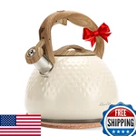 Harriet 2.5QT Stovetop Whistling Tea Kettle Stainless Steel Food Grade New. Price: $82.34.