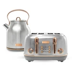 Haden Heritage 4 Slice Wide Slot Toaster & Electric Water Kettle, Steel Copper New. Price: $181.99.