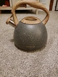 Poliviar 7379 Grey Speckled Tea Pot Kettle Used. Price: $32.95.