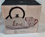 Love Tea Kettle And Mug Set, Martha Stewart Collection Exclusively For Macy's New. Price: $29.99.