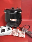 Sentinel 10.5QT Soup Kettle Black Food Warmer 400W Adjustable New. Price: $49.99.
