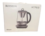 Buydeem K1763 Hot Tea Maker Electric Smart Kettle Coffee Brewer Black 1.5L New. Price: $249.95.