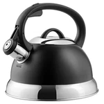 Tea Kettle Stainless Steel Whistling Stove Top 1.75QT Black Cool Touch Handle New. Price: $33.43.