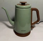 Dmofwhi Electric Gooseneck Kettle 1L Green Brown Stainless Steel D-GNK902 Used. Price: $24.99.
