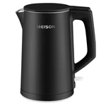 Electric Kettle 1,7 Double Wall Stainless Steel Interior 1200W Black Pot New. Price: $41.56.