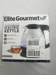 Elite Gourmet EKT1001 1.0L Electric Glass Kettle 1100W Auto Shut-off New. Price: $24.99.