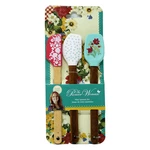 The Pioneer Woman 3-PIECE Mini Spatulas With Acacia Wood Handles Set Floral New. Price: $14.19.