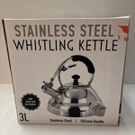 New Willow & Everett Stainless Steel Whistling Kettle 3L Tea Strainer. Price: $42.00.