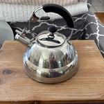 Willow & Everett Stainless Steel Whistling Tea Coffee Kettle 3 Liter Pot Used. Price: $35.00.