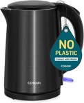 Cosori Electric Kettle, No Plastic Inner Lid, Filter & Spout, Stainless Steel New. Price: $67.99.