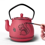 Toptier Teapot With Removable Infuser, Cast Iron Kettle Stovetop Safe, Sq... New. Price: $59.99.